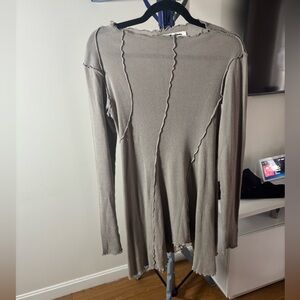 We The Free Distressed Gray Tunic -XS